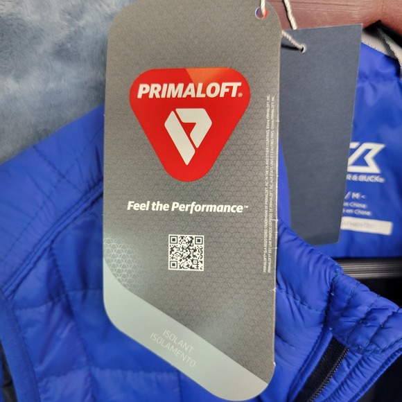 Cutter & Buck Womens Primaloft Packable Puffer Vest WeatherTec Blue Medium - Picture 3 of 6
